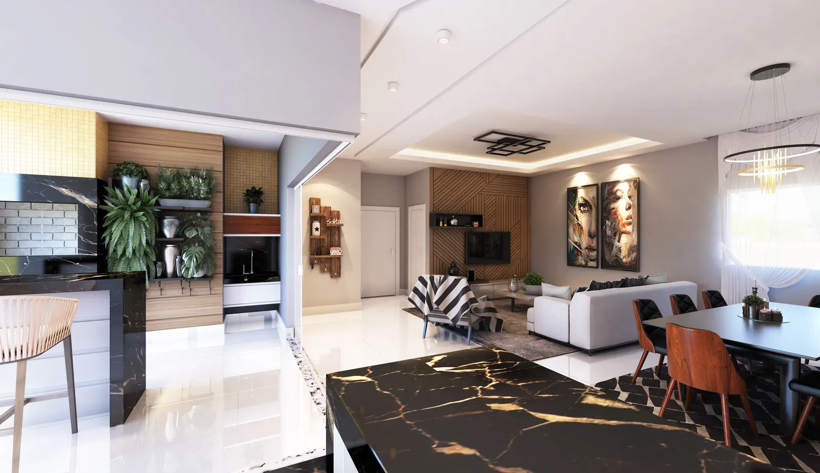 Magnifique - Living decorado